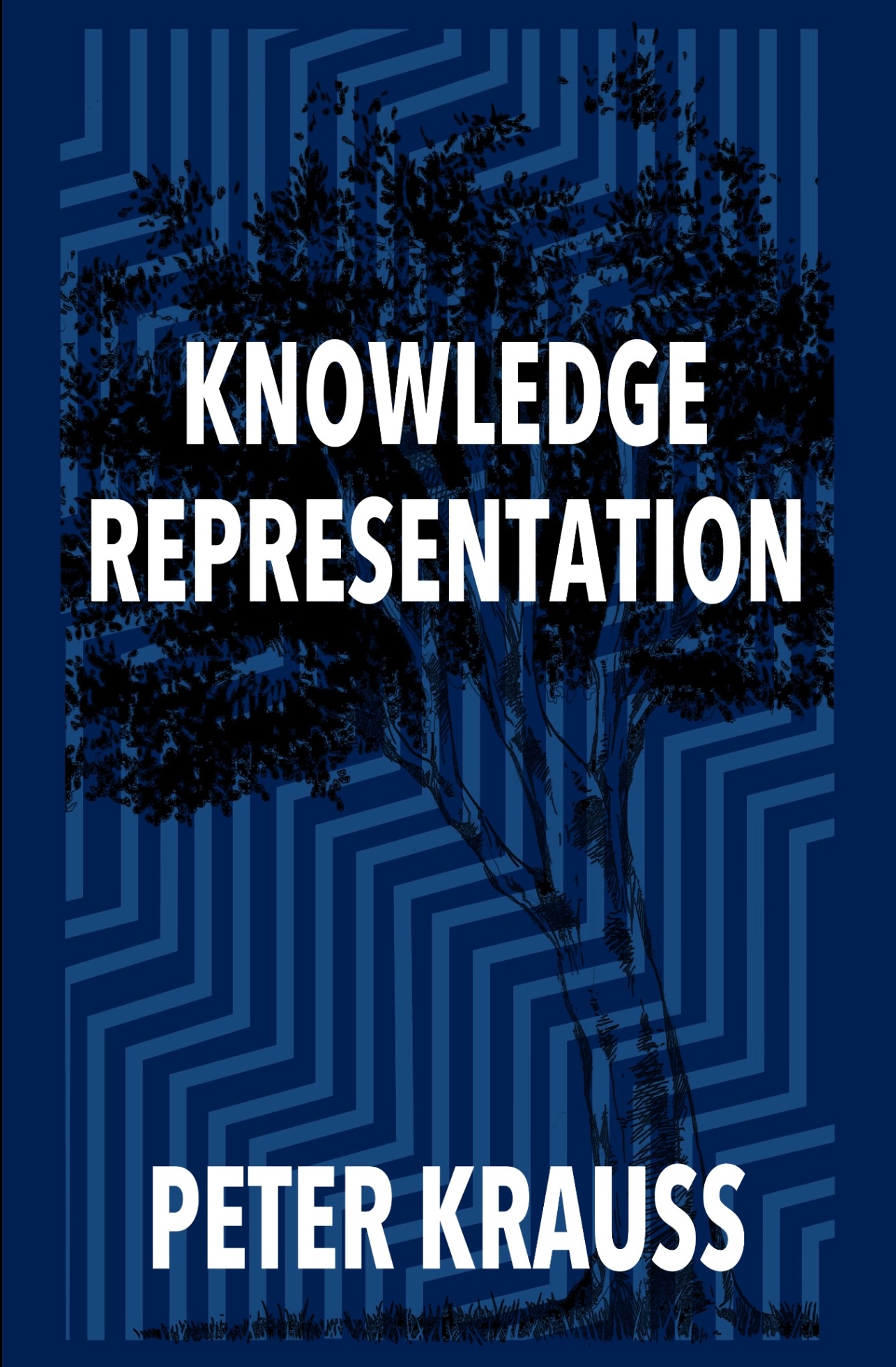 A book cover titled KNowledge and representation. It's blue with a black tree.